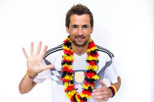Deutscher Fan freut sich auf den fünften WM-Titel