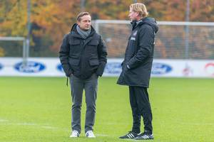 Die neue Hoffnung beim FC - Horst Heldt und Markus Gisdol nehmen die Arbeit auf