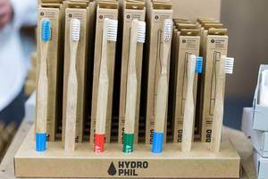 Different Sustainable Bamboo Toothbrushes of Hydrophil