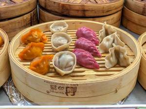 Dim sum with pheasant, beef and chicken