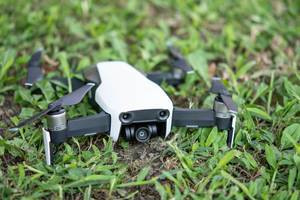 DJI Mavic Air drone on the soil ground