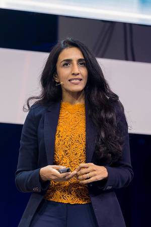 Dr Ayesha Khanna, Co-founder und CEO von AddoAI auf der Digital X in Köln