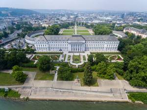 Drone photography of Koblenz castle