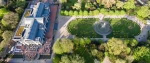 Drone Shot of Flora Cologne in Spring Time