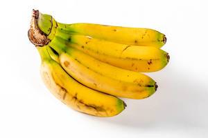 Dwarf small ripe bananas