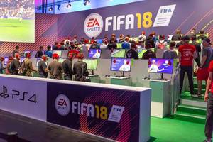 EA Sports FIFA18 bei der Gamescom Messe in Köln