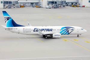 Egyptair Boeing B737 in Munich Airport