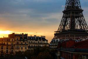 Eiffel Tower at Sunset