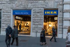 Eine IKEA Filiale in der Innenstadt in Rom