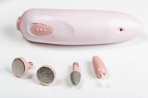 Electric manicure machine and a set of accessories for nail treatment
