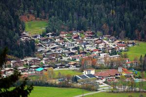 Ellmau, Tirol, Austria, seen from above (Flip 2019)