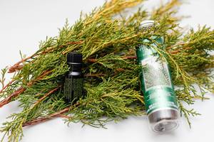 Essential oil with Pine Branch