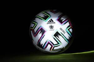EURO 2020 official ball, Uniforia, dark background