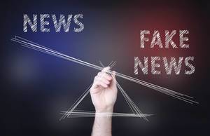 Fake news outweighting news concept