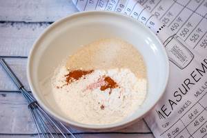 Flour in a Bowl with Sugar and Cinnamon