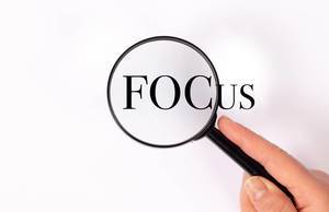 Focus under magnifying glass