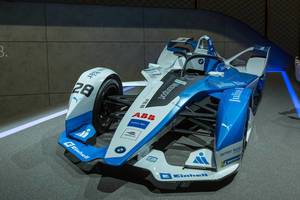 Formel-E Rennauto des BMW i Andretti Motorsport Teams der vollelektronischen Weltmeisterschaft