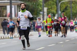 Frankfurter Marathon Athleten mittendrin