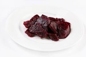 Fresh Beet Salad served on the plate
