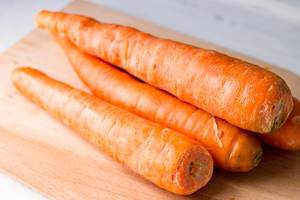 Fresh carrots bunch