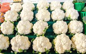 Fresh Cauliflower at the Farmer Market