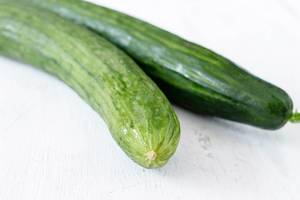 fresh cucumbers  / Gurken