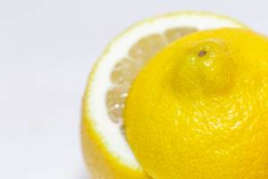 Fresh ripe lemons on white background  Flip 2019