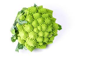 Fresh Romanesco broccoli, or Roman cauliflower (Flip 2020)