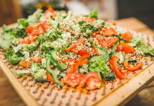 Fresh Salad With Veggies Close Up (Flip 2019)