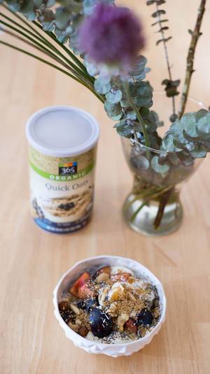 Fruit salad with organic quick oats by 365 Everyday Value