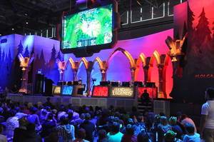 Gaming on stage League of Legends