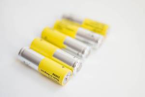 Gelbe Mignon AA Batterien