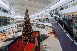 Giant Christmass Tree in a shopping mall, Bacolod City
