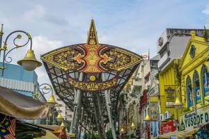 Golden Entrance of Kasturi Walk in Kuala Lumpur