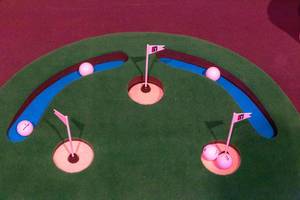 Golf at Digital X Artificial Grass and Balls to put