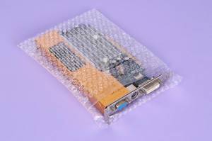 Graphic card packed in bubble wrap