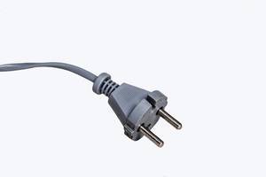 Grey electric plug