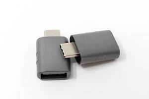 Grey Syntech USB C to USC OTG Adapter