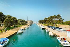 Hafen für kleine Boote in Trogir