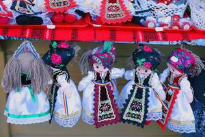 Handmade Romanian dolls, traditional costumes (Flip 2019)