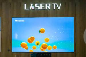 Hisense 8k television: Sonic Laser TV 100L5 with distributed mode loudspeaker