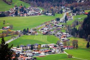 Houses in Ellmau village, Austria (Flip 2019)