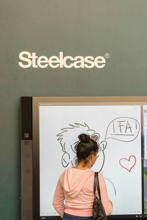 Huge touch screen by Steelcase at IFA 2018