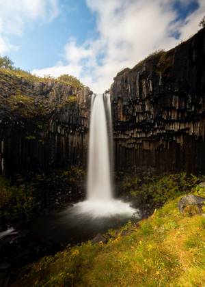 Iceland Waterfall Long Exposure