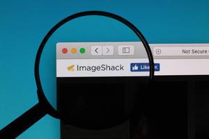 ImageShack logo under magnifying glass