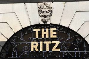 Impressive entrance of luxury The Ritz Hotel