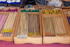 Incense sticks of different scents