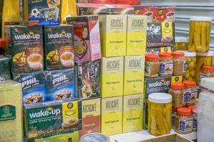 Instant Coffee and other Foods at Tourist Market in Ho Chi Minh City