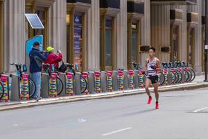 Japanese marathon runner Tsubasa Hayakawa, who ranked 20th at the Chicago Marathon 2019