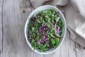 Kale  Salad Close Up Top View  (Flip 2019)